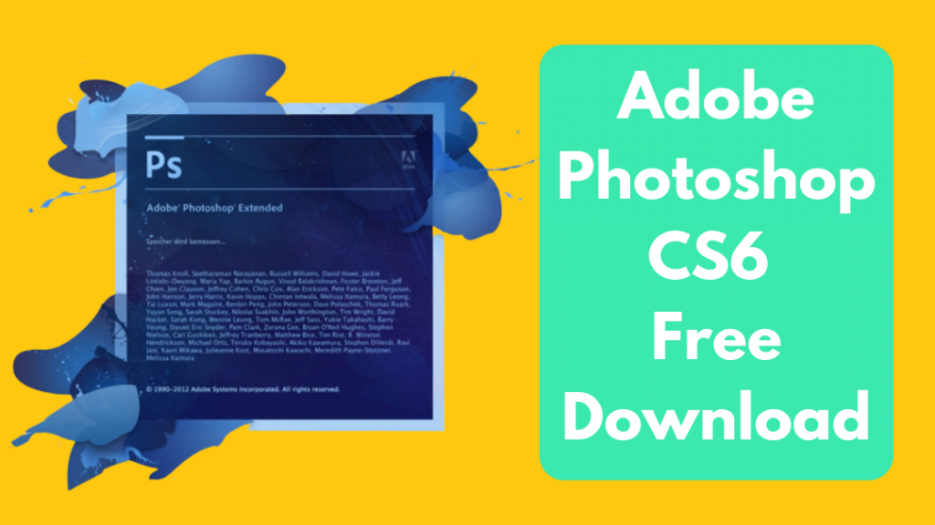 Adobe Photoshop CS6 Free Download with Crack